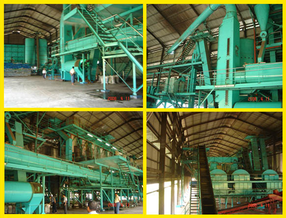 palm oil pressing section of the small mill