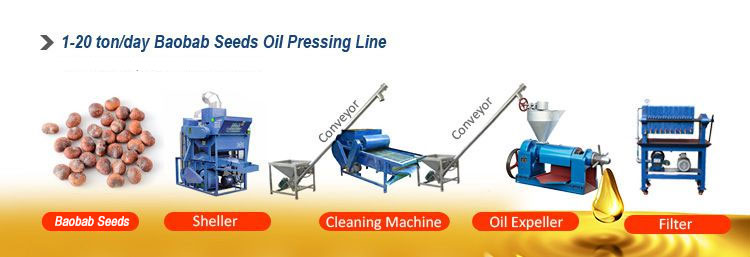small baobab seeds oil pressing line